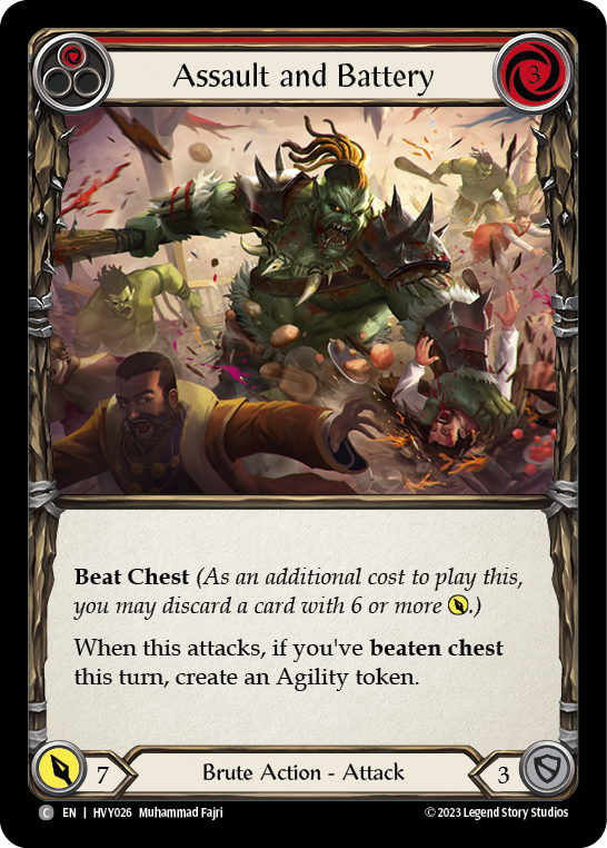 Assault and Battery (Red) | Common [Rainbow Foil]