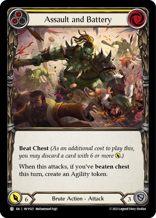 Assault and Battery (Yellow) | Common [Rainbow Foil]