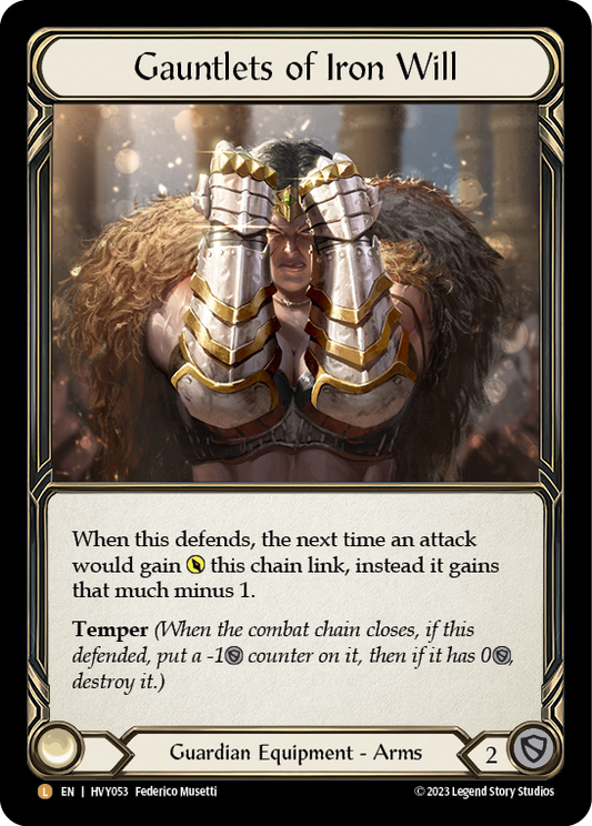 Gauntlets of Iron Will | Legendary [Rainbow Foil]