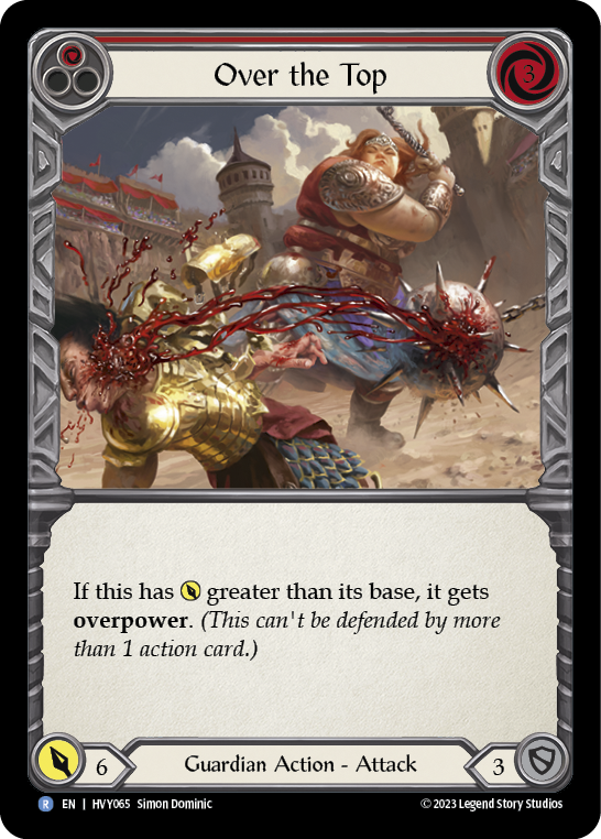 Over the Top (Red) | Rare [Non Foil]