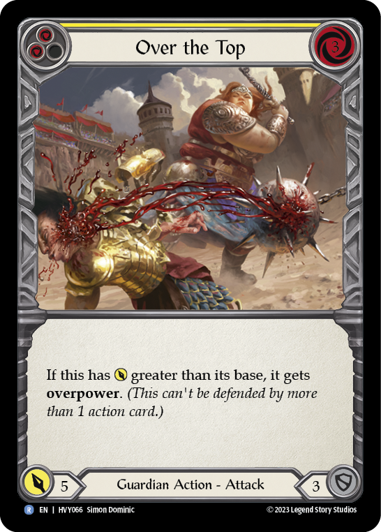 Over the Top (Yellow) | Rare [Non Foil]