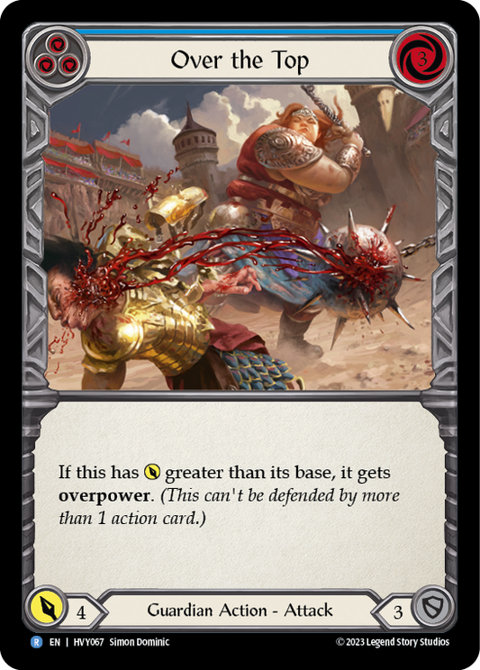 Over the Top (Blue) | Rare [Non Foil]