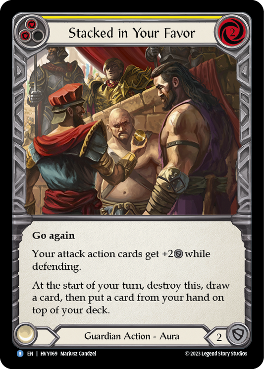Stacked in Your Favor (Yellow) | Rare [Non Foil]