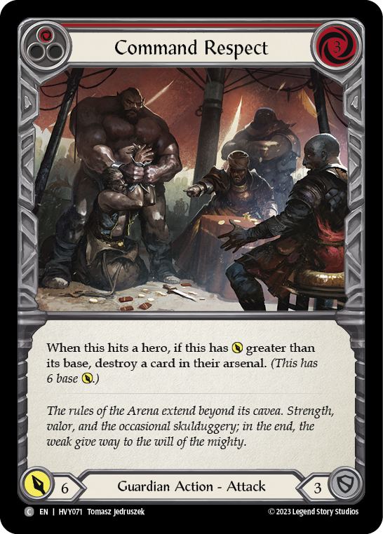 Command Respect (Red) | Common [Rainbow Foil]