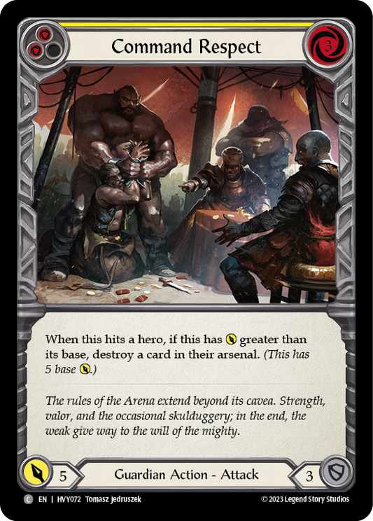 Command Respect (Yellow) | Common [Rainbow Foil]