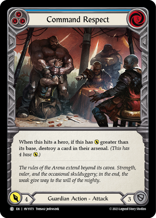 Command Respect (Blue) | Common [Rainbow Foil]