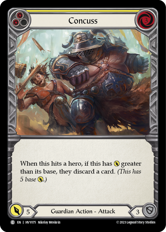 Concuss (Yellow) | Common [Rainbow Foil]