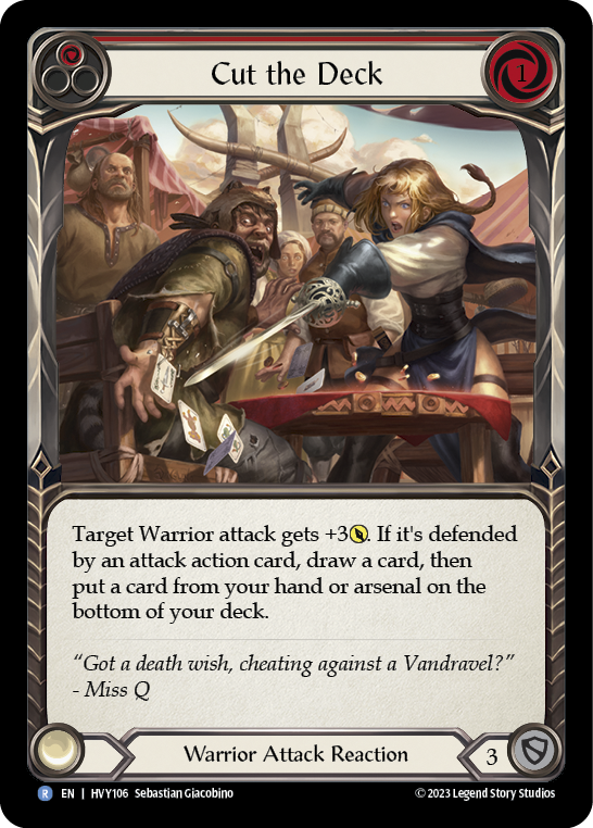 Cut the Deck (Red) | Rare [Non Foil]