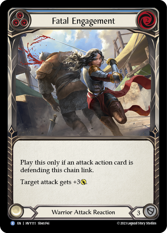 Fatal Engagement (Blue) | Rare [Non Foil]