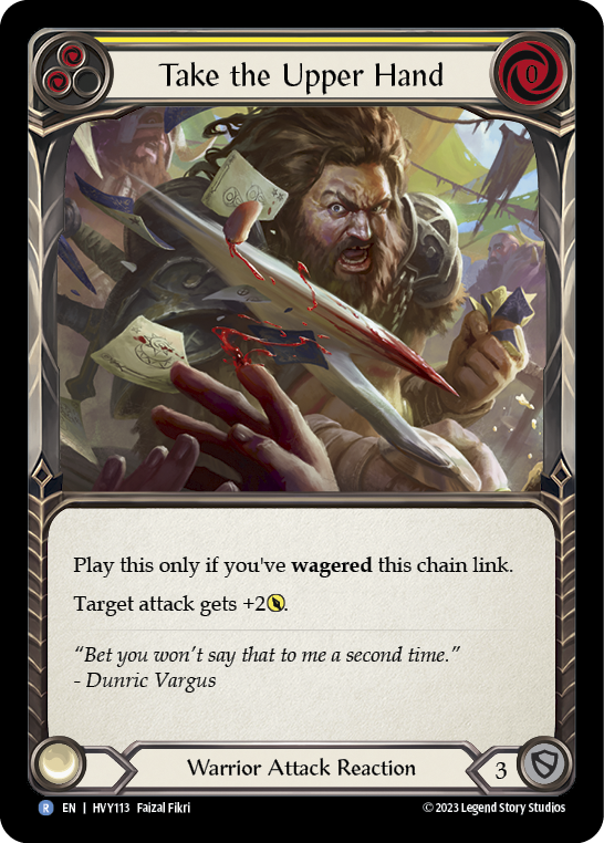 Take the Upper Hand (Yellow) | Rare [Non Foil]