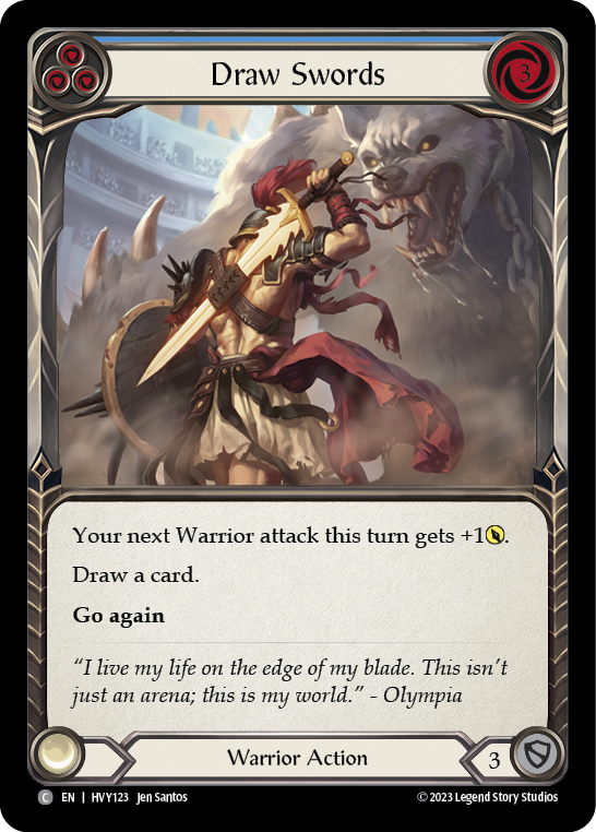 Draw Swords (Blue) | Common [Rainbow Foil]
