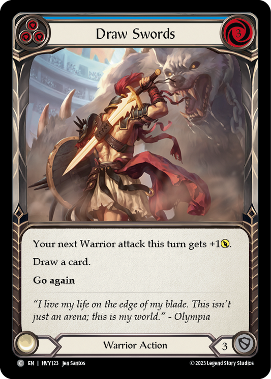 Draw Swords (Blue) | Common [Rainbow Foil]
