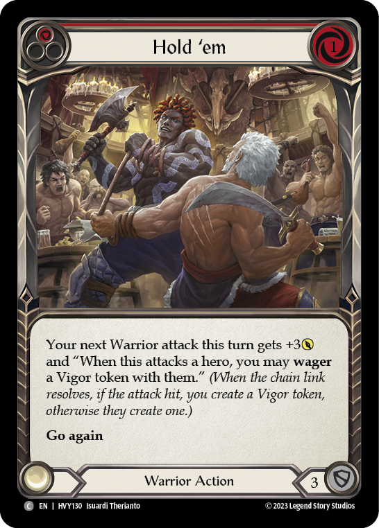 Hold 'em (Red) | Common [Rainbow Foil]