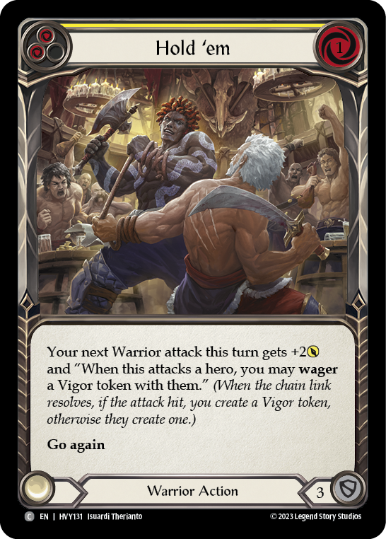 Hold 'em (Yellow) | Common [Rainbow Foil]