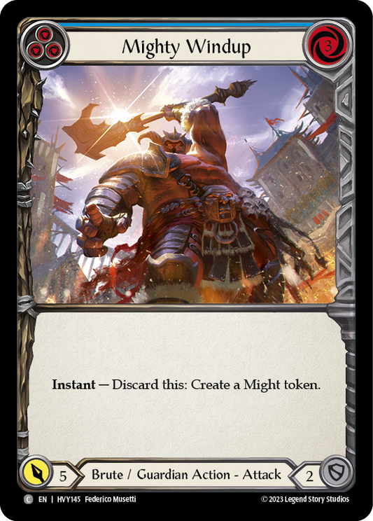 Mighty Windup (Blue) | Common [Rainbow Foil]