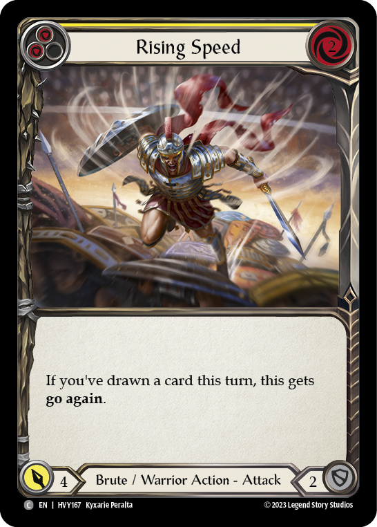 Rising Speed (Yellow) | Common [Rainbow Foil]