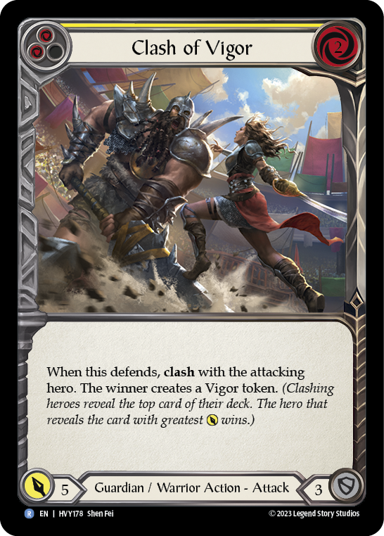 Clash of Vigor (Yellow) | Rare [Non Foil]