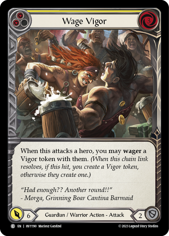 Wage Vigor (Yellow) | Common [Rainbow Foil]