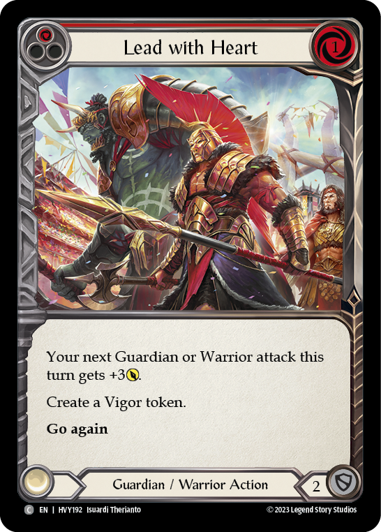 Lead with Heart (Red) | Common [Rainbow Foil]