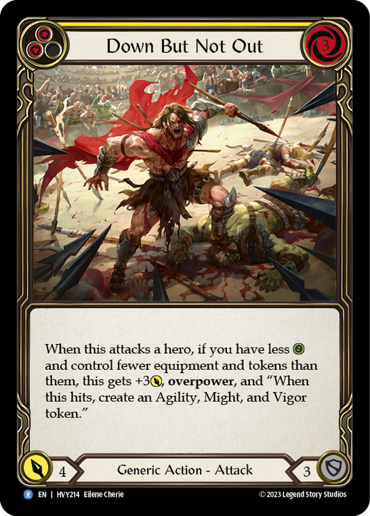 Down But Not Out (Yellow) | Rare [Non Foil]