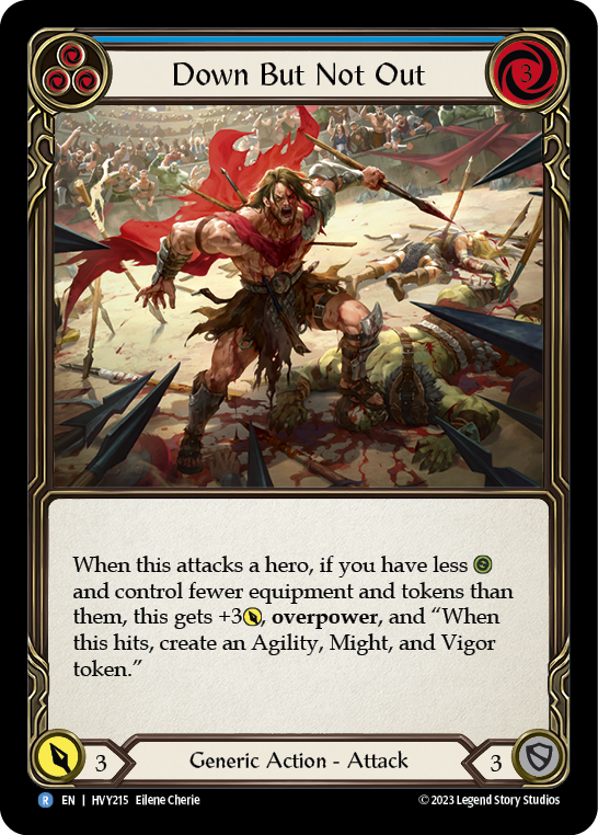Down But Not Out (Blue) | Rare [Non Foil]