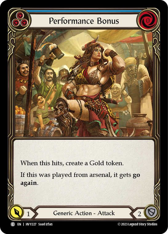 Performance Bonus (Blue) | Common [Rainbow Foil]