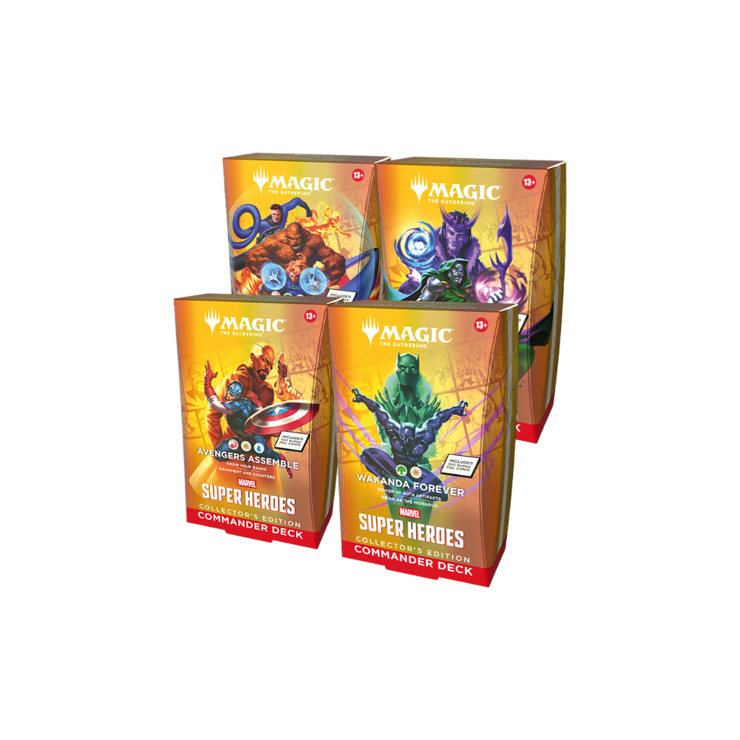 MAGIC: THE GATHERING: Marvel Super Heroes Collector's Edition Commander Decks (Set of 4)