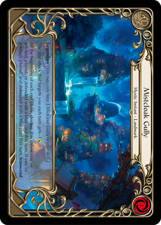 Mistcloak Gully // Inner Chi | Fabled [Double-sided Cold Foil]