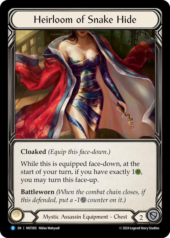 Heirloom of Snake Hide | Rare [Cold Foil]
