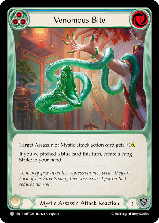 Venomous Bite (Blue) | Common [Rainbow Foil]