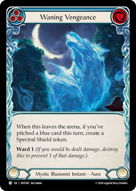 Waning Vengeance (Blue) | Common [Non Foil]