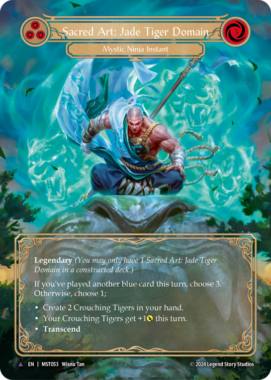 Sacred Art: Jade Tiger Domain // Inner Chi | Marvel [Double-sided Cold Foil]