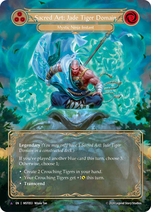 Sacred Art: Jade Tiger Domain // Inner Chi | Marvel [Double-sided Cold Foil]