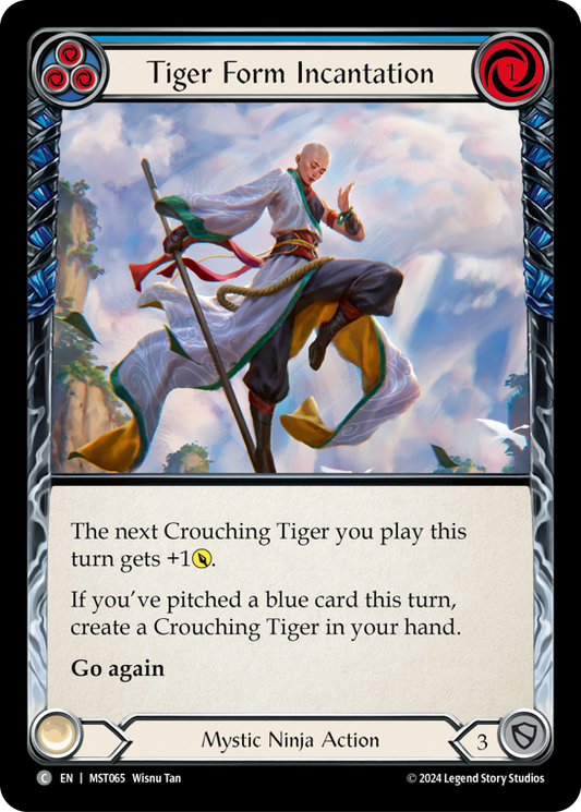 Tiger Form Incantation (Blue) | Common [Non Foil]