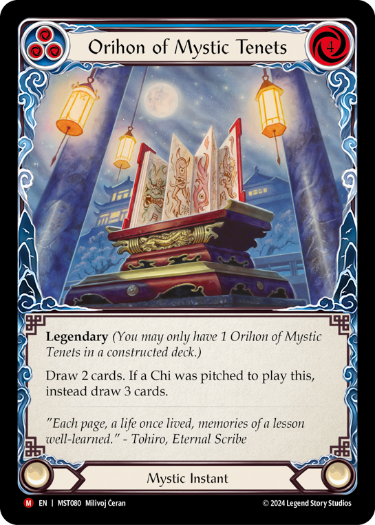 Orihon of Mystic Tenets | Majestic [Non Foil]