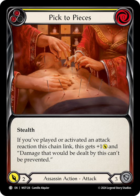 Pick to Pieces (Yellow) | Common [Rainbow Foil]