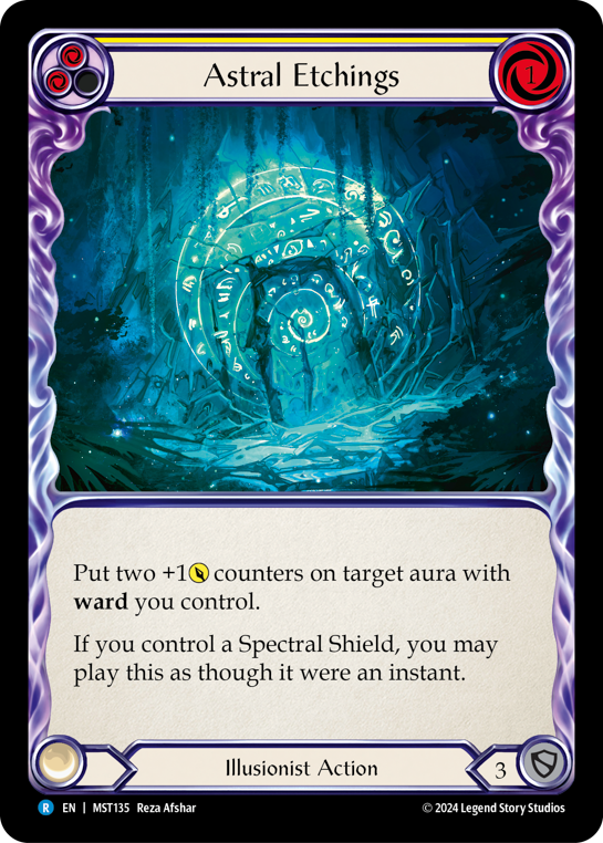 Astral Etchings (Yellow) | Rare [Non Foil]