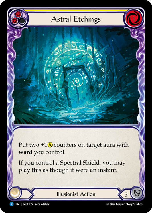 Astral Etchings (Yellow) | Rare [Rainbow Foil]