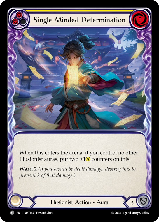 Single Minded Determination (Yellow) | Common [Non Foil]