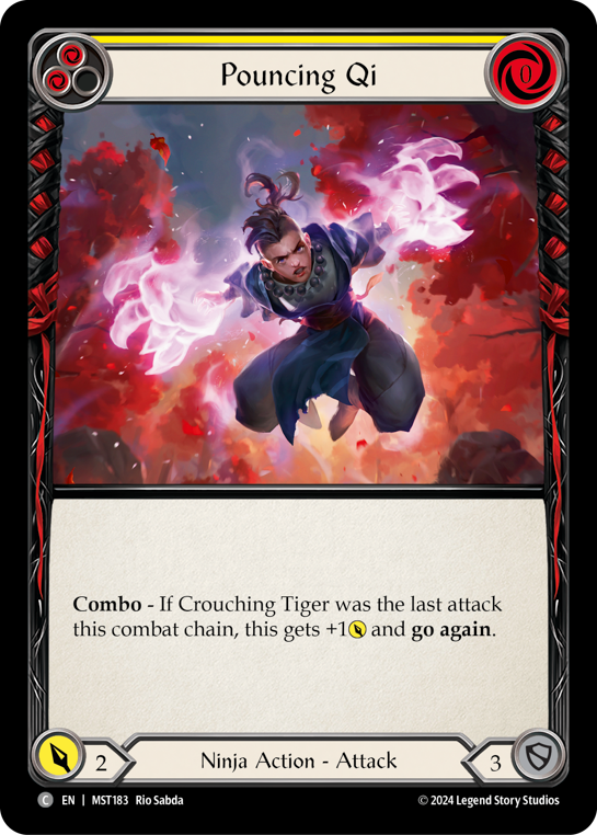 Pouncing Qi (Yellow) | Common [Non Foil]