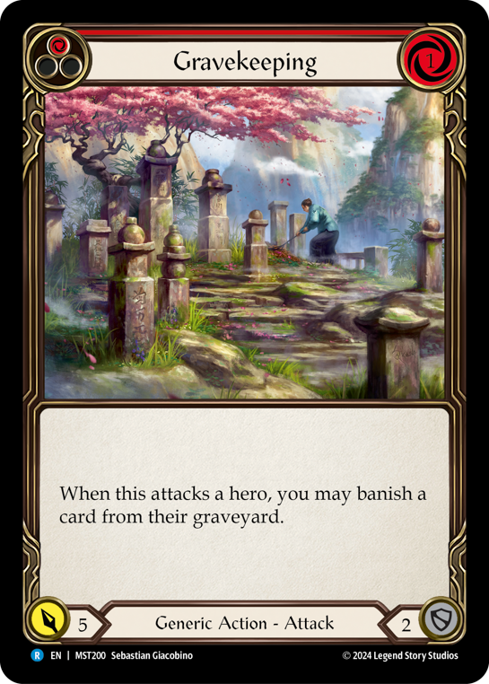 Gravekeeping (Red) | Rare [Non Foil]