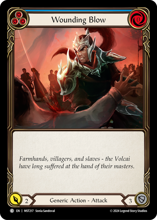 Wounding Blow (Blue) | Common [Non Foil]
