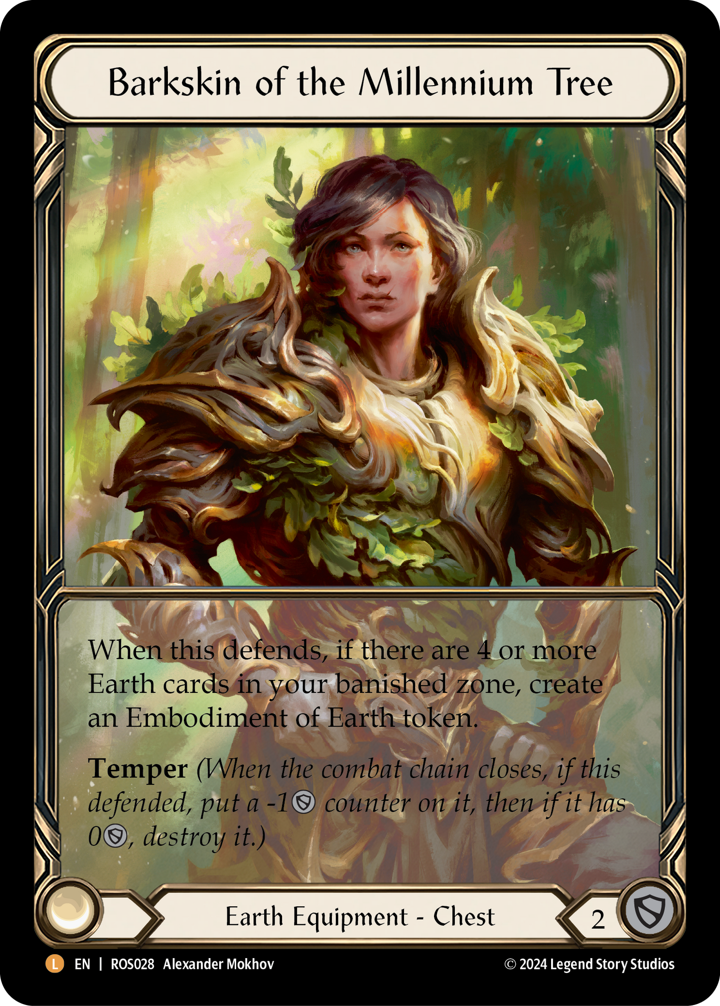 Barkskin of the Millennium Tree | Legendary [Extended Art Cold Foil]