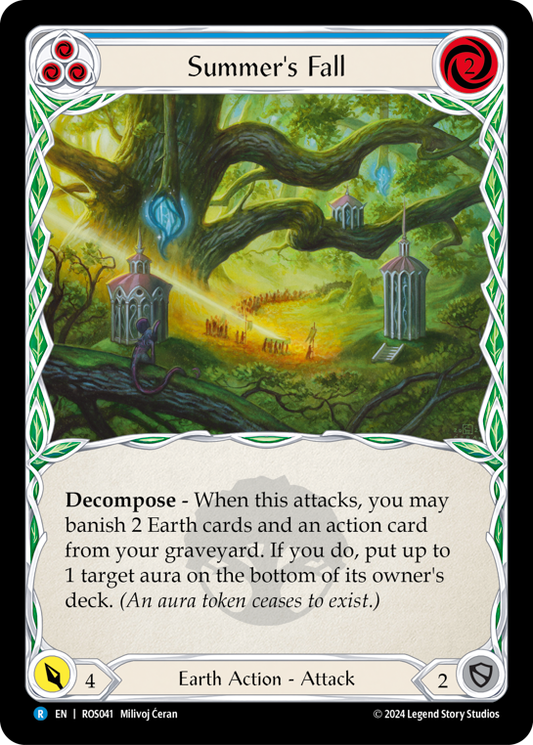Summer's Fall (Blue) | Rare [Rainbow Foil]