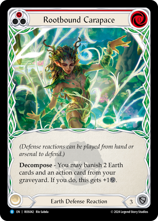 Rootbound Carapace (Red) | Rare [Non Foil]