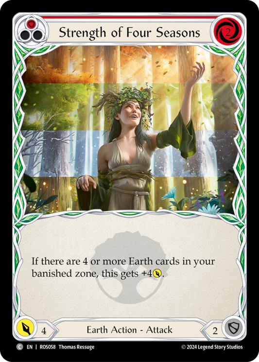 Strength of Four Seasons (Red) | Common [Rainbow Foil]