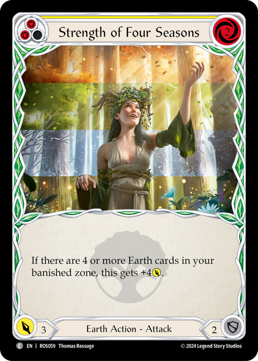 Strength of Four Seasons (Yellow) | Common [Rainbow Foil]