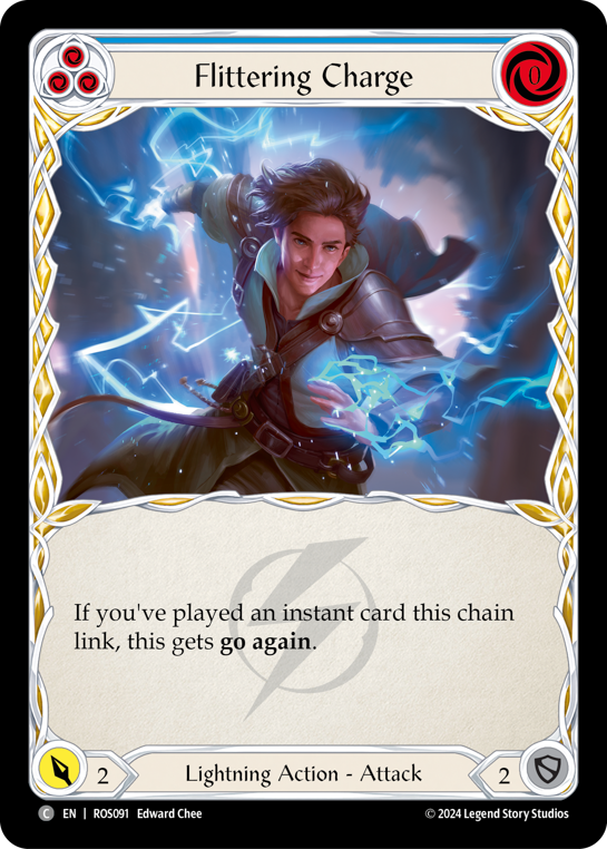 Flittering Charge (Blue) | Common [Rainbow Foil]