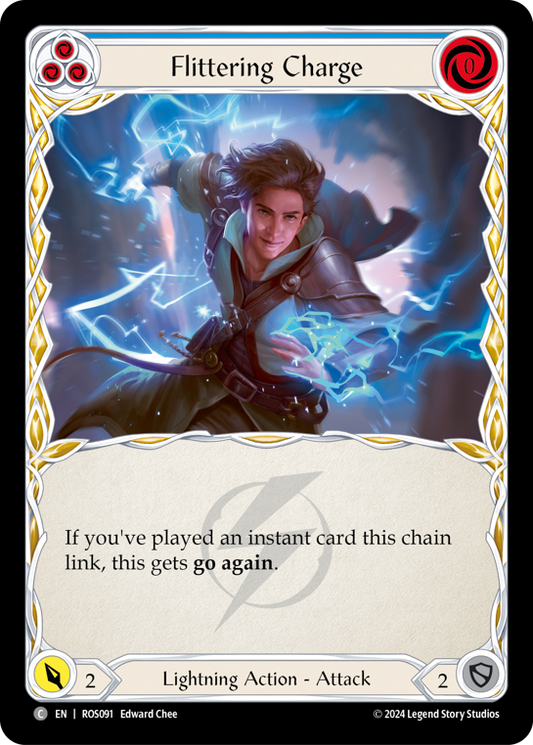 Flittering Charge (Blue) | Common [Rainbow Foil]