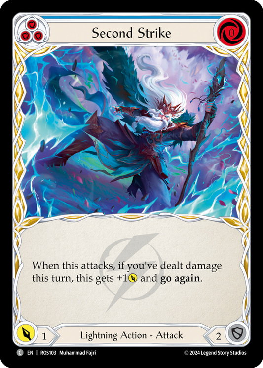 Second Strike (Blue) | Common [Rainbow Foil]